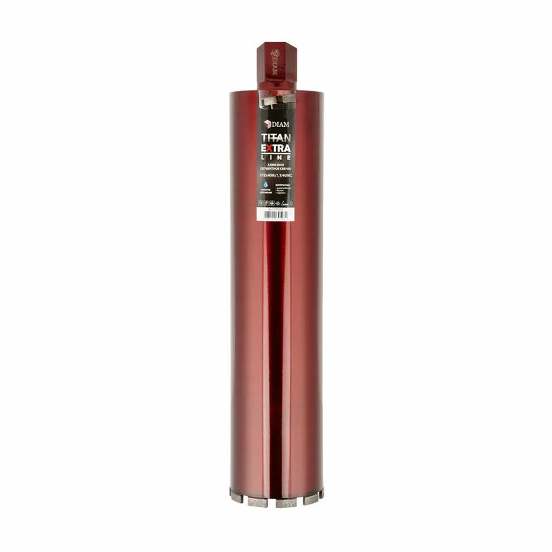 Сегментное сверло 112x450x10x1 1/4UNC алмазное EXTRA LINE TITAN DIAM