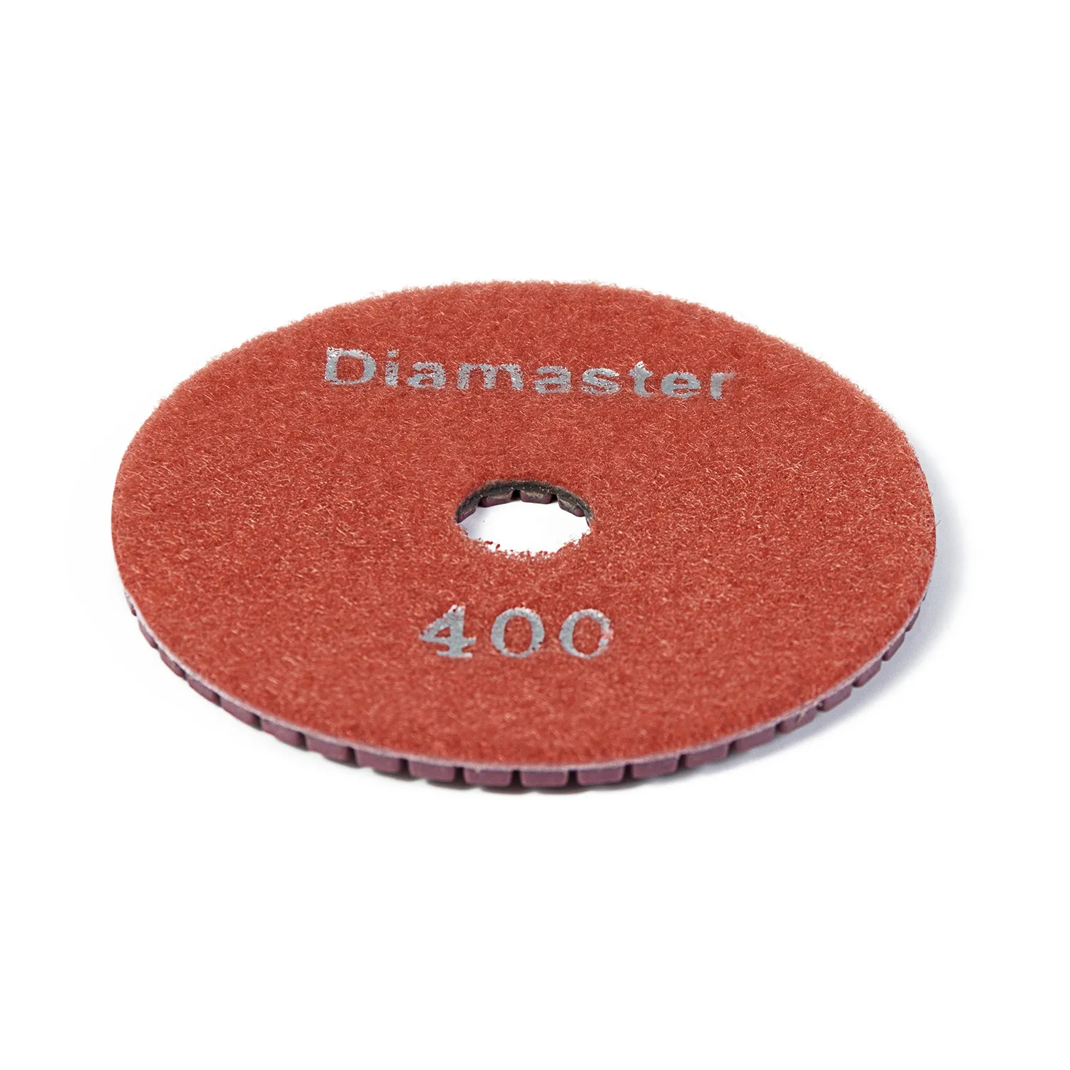 Алмазный гибкий шлифовальный круг DIAMASTER 1002 №400 бетон красный шлифование