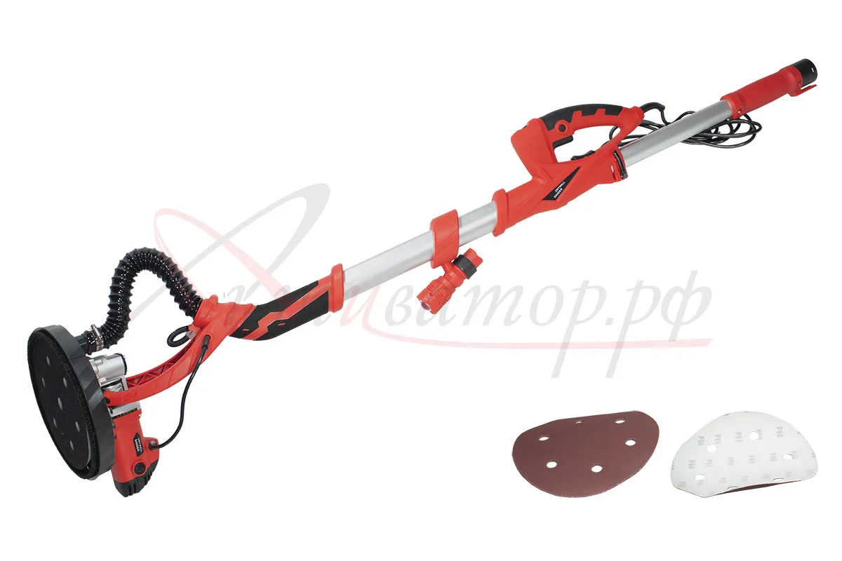 Машина шлифовальная по гипсокартону "AKTISPRAY" AvS-225L (с фонариком)