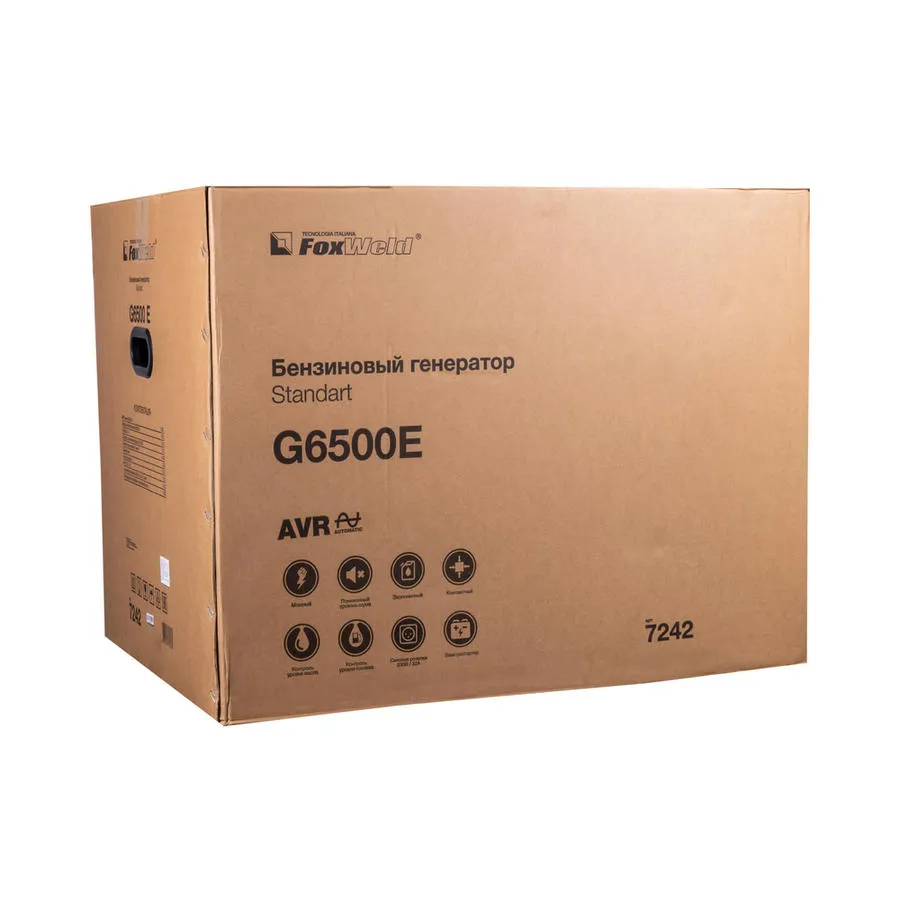 Генератор бензиновый G6500 E "FoxWeld Standart"