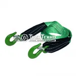 Буксировочный трос «HITCH» REGULAR, масса авто 1,2т, разрывная 3т, 4,0м, лента 35мм, крюк-крюк