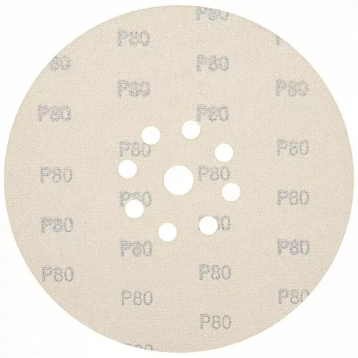 Абразивный круг SCHTAER GRIP Paper 225 мм на бумажной основе 9 отв 50 шт GRIPPAPER225P080H9-50 для шлифовки