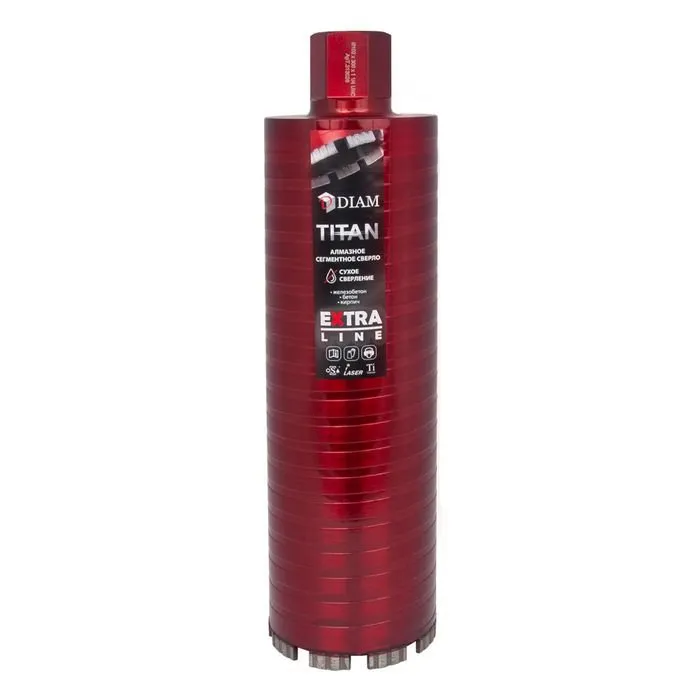 Сверло сегментное 102x300x1,1/4UNC алмазное EXTRA LINE TITAN DIAM