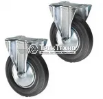 Колесо неповоротное резина FC63 160 мм