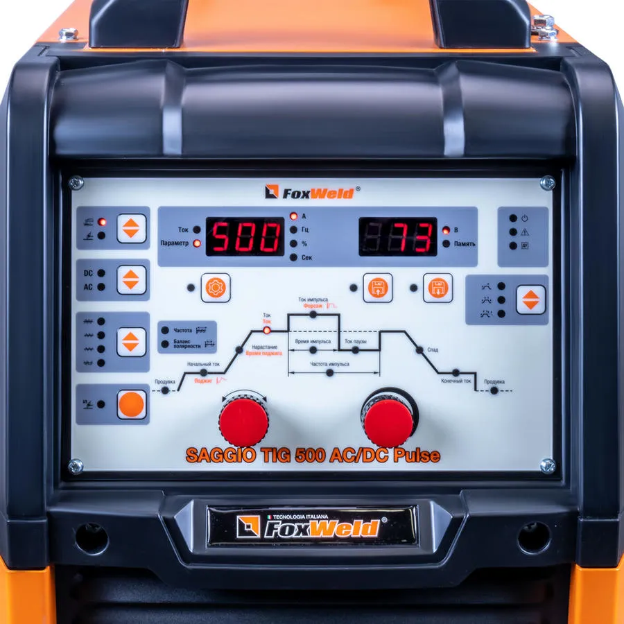 Аппарат аргонодуговой сварки TIG 500 AC/DC Pulse "SAGGIO"