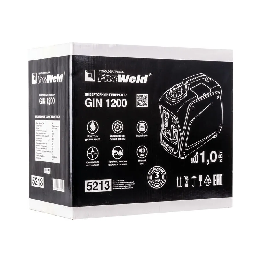 Генератор инверторный GIN 1200 "Foxweld"