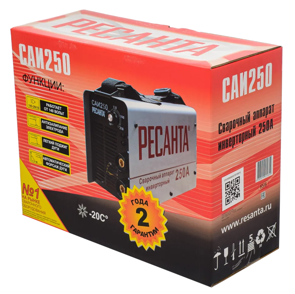 Инвертор сварочный Ресанта САИ 250