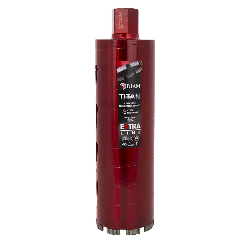 Сверло сегментное 102x300x1,1/4UNC алмазное EXTRA LINE TITAN DIAM