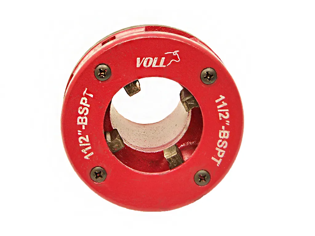 Резьбонарезная головка для ручного клуппа VOLL BSPT SS 1.1/2" для нарезки резьбы
