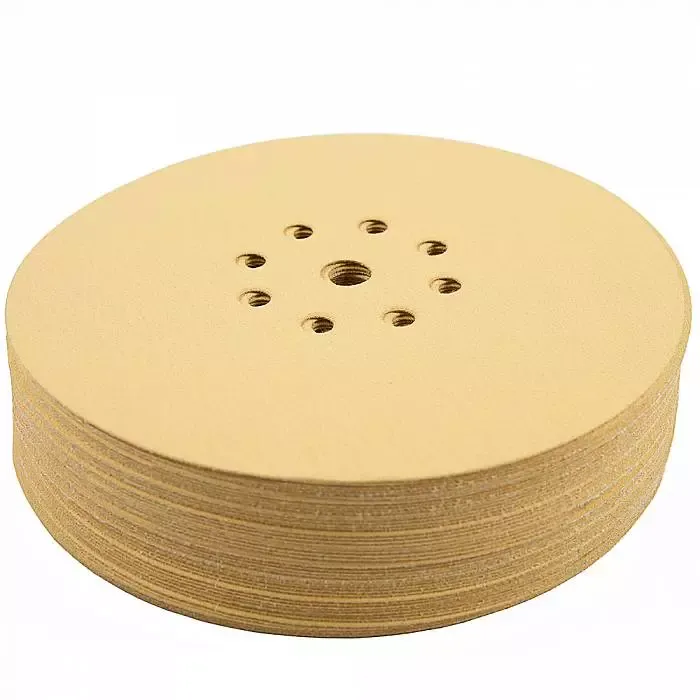 Абразивный круг SCHTAER GRIP Paper 225 мм на бумажной основе 9 отв 50 шт GRIPPAPER225P150H9-50 для шлифовки