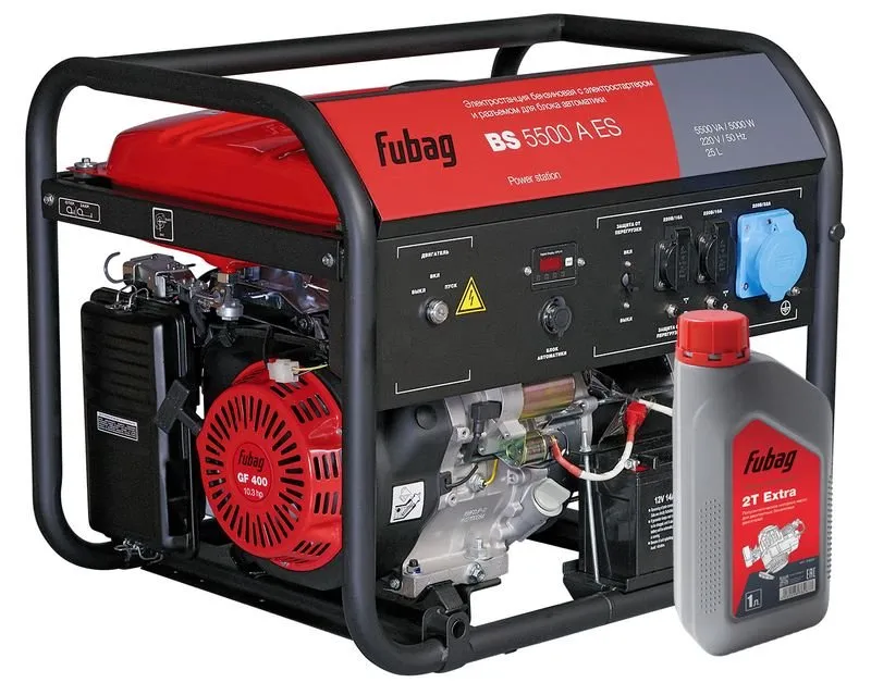 Бензиновый генератор BS 5500 A ES с электростартером FUBAG