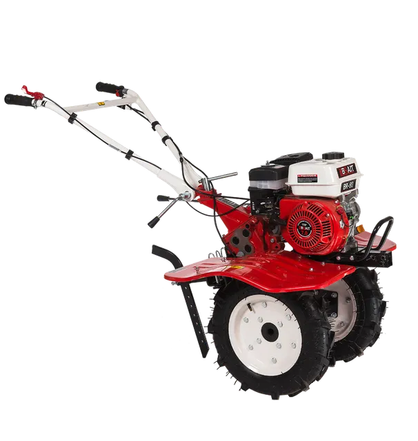 Бензиновый мотоблок BRAIT MKP403 мощность ( 7.8 л.с ) ( 3 вперед/1 назад, чугунный редуктор, широкие колеса)
