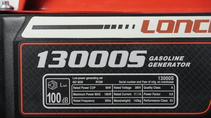 Бензиновый генератор «Loncin»  LC13000S