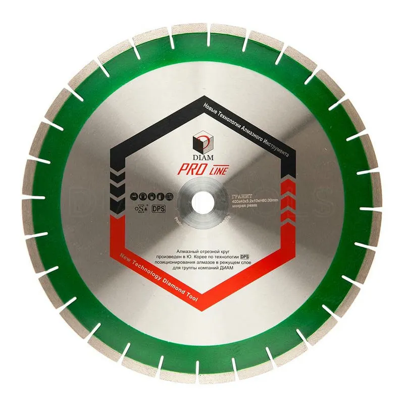 Диск алмазный 350х3.2х10х32/25.4 отрезной Pro Line Laser Granite DIAM