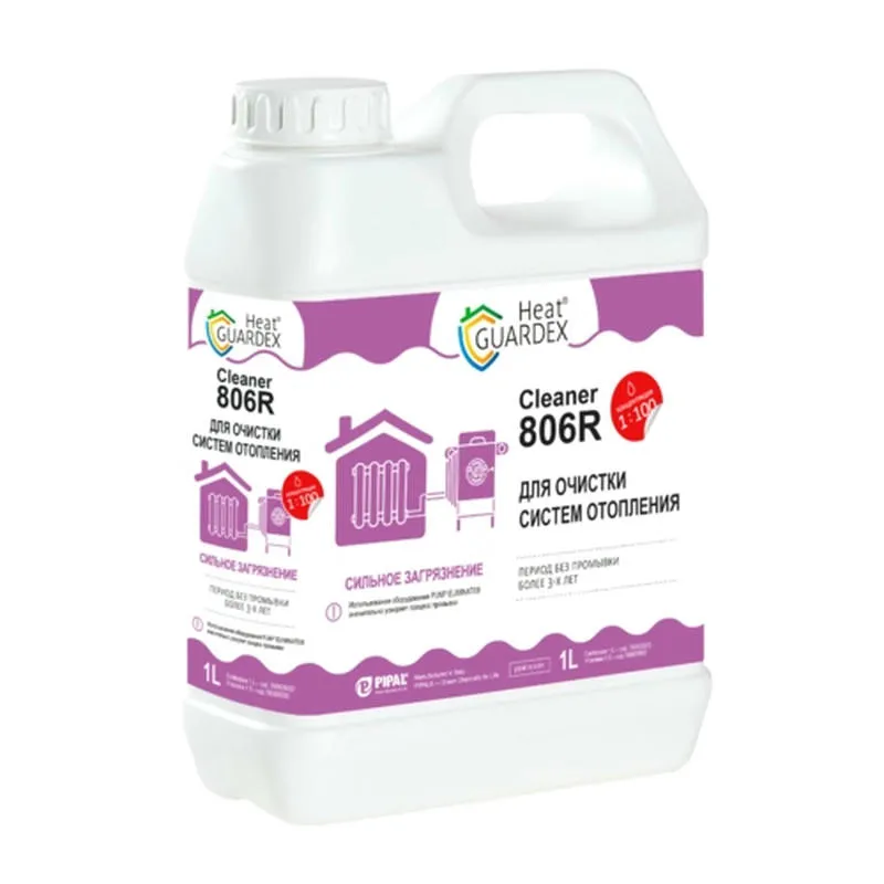 Реагент для промывки сильно загрязненных систем отопления на воде HeatGUARDEX Cleaner 806R