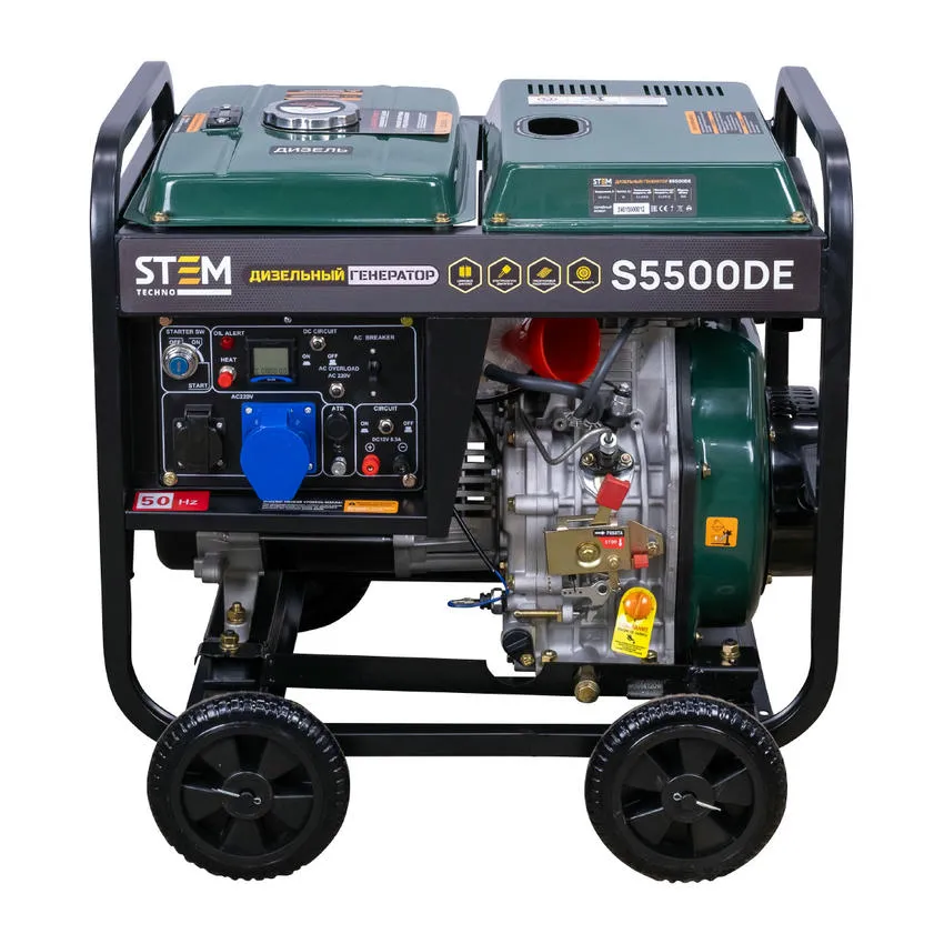 Генератор дизельный STEM Techno S5500DE 5.5 кВт (ГЕН018)