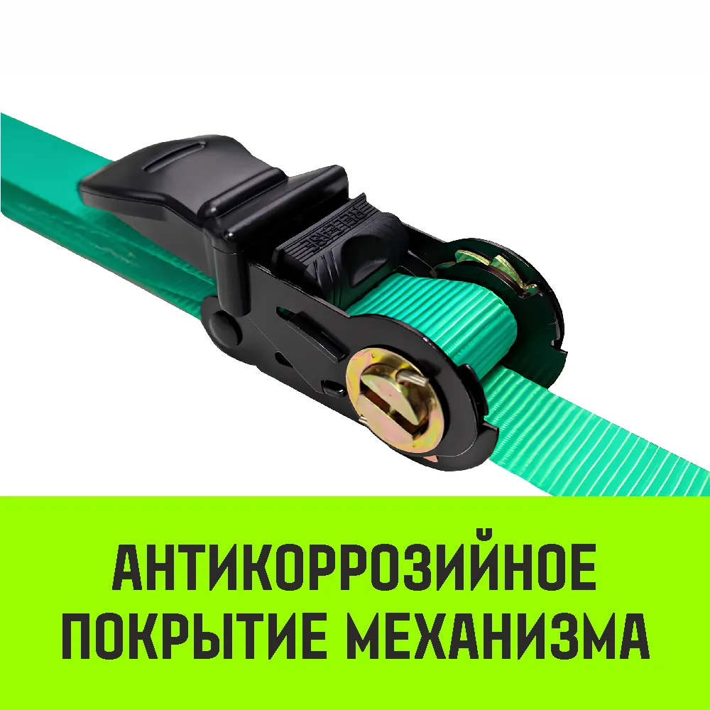 Комплект 2шт кольцевых ремней стяжных с храповым механизмом HITCH REGULAR 25мм 1т 5м SZ092900