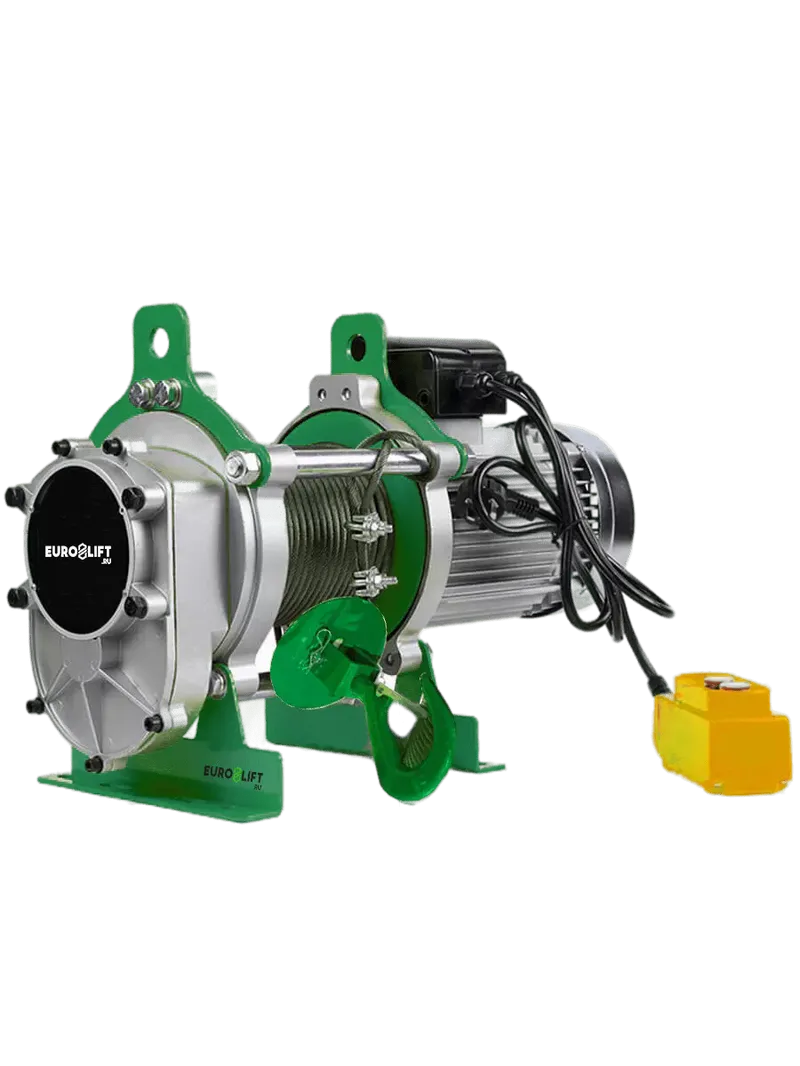 Электрическая лебедка KCD PRO 300/600 кг, 40/20 м, U=220 В «EURO-LIFT»