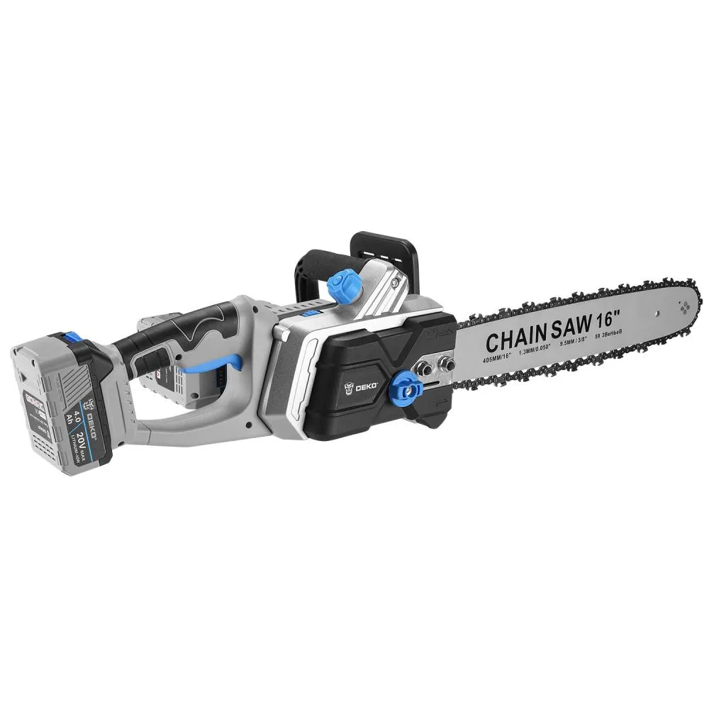 Цепная аккумуляторная пила в кейсе DKCHS 40 PRO, 2х20В, 2x4.0Ач, 2 з/у "DEKO"