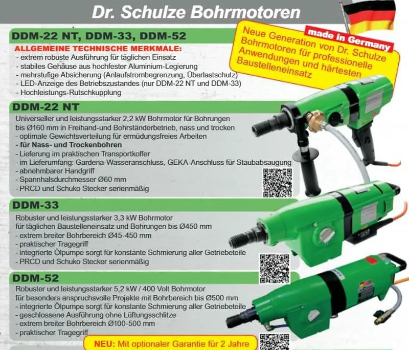 Сверлильный комплект DRILLKOMPLEKT 400 Profi-Super Eco (станина D-400E+DDM-52 5,2 кВт)
