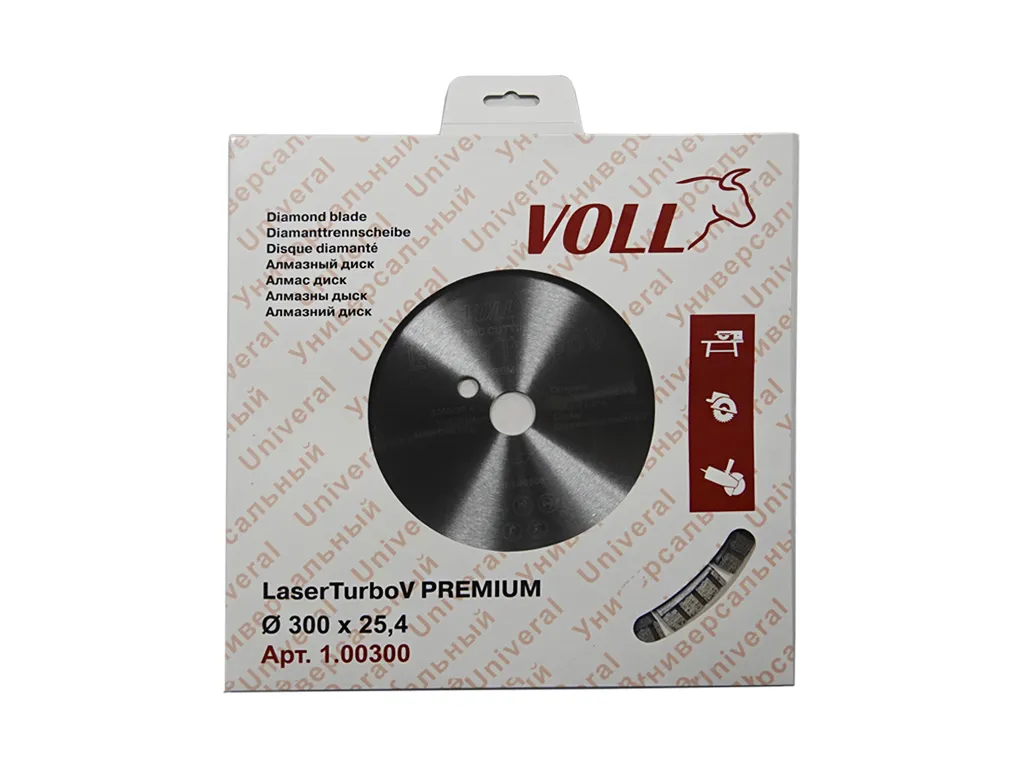 Диск алмазный VOLL LaserTurbo V PREMIUM 300 х 25.4 мм