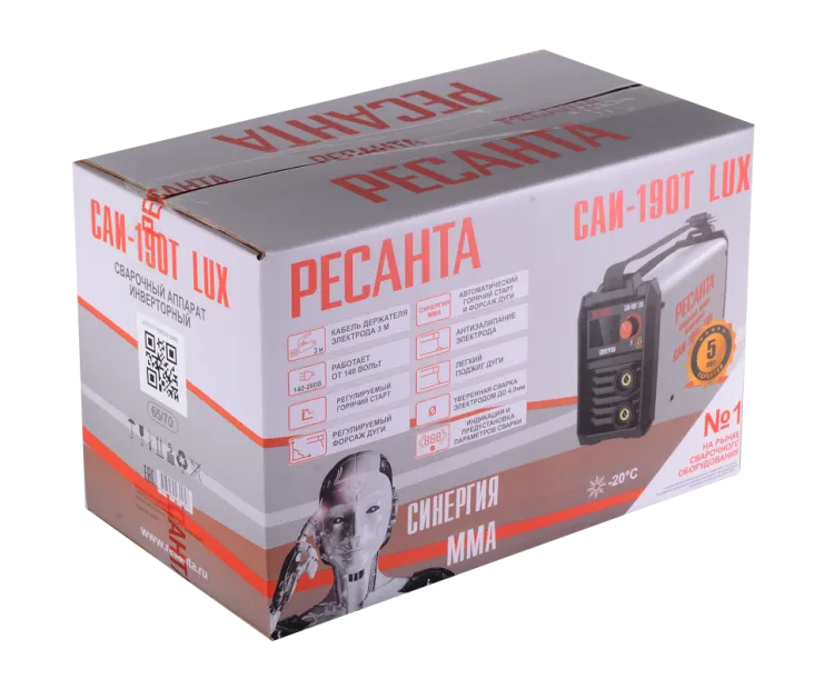 Инвертор сварочный Ресанта САИ 190T LUX