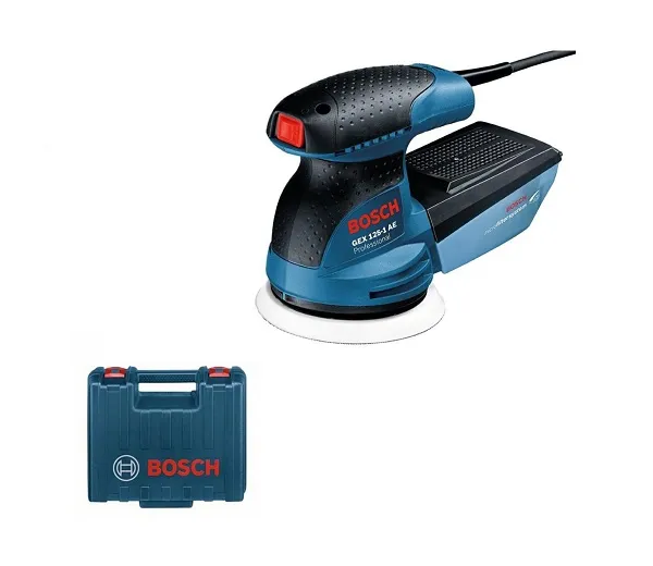 Эксцентриковая шлифовальная машина «BOSCH» GEX 125-1AE (кейс)