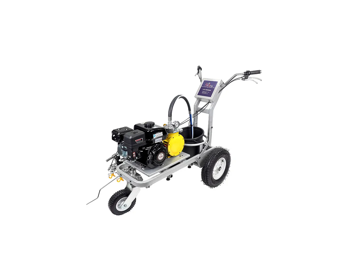 Машина разметочная "AKTISPRAY" AvS-7002MDR, комплект на 2 пистолета (7,0 л/мин, 250 бар, бензин)