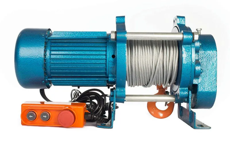 Лебедка CD-500-A (KCD-500 kg, 380 В) с канатом 100 м TOR