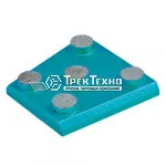 Франкфурт шлифовальный "АДЕЛЬ" Инструмент GFB1 (20x20x4+2C/5) по бетону для мозаично-шлифовальных машин СПЛИТСТОУН GM