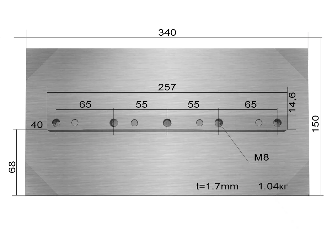 Лопасти TSS DMD1000 (к-т из 4 лопастей) для заглаживающих машин