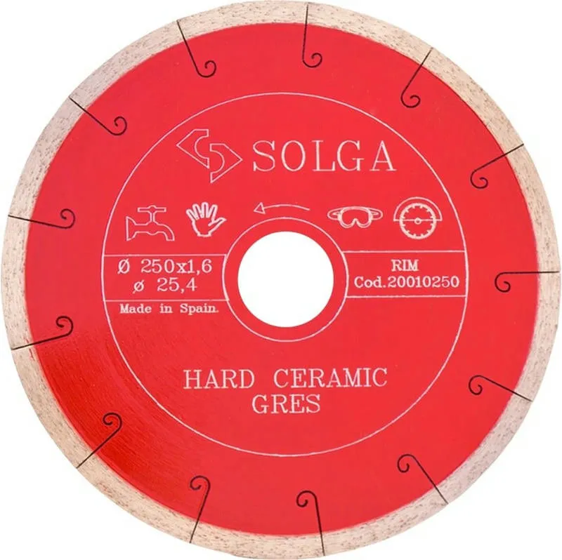 Алмазный диск Solga Diamant HARD CERAMICS Ø250 керамогранит