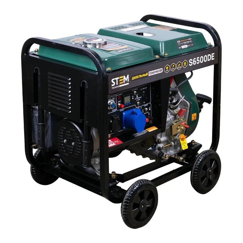 Генератор дизельный STEM Techno S6500DE 6.5 кВт (ГЕН019)