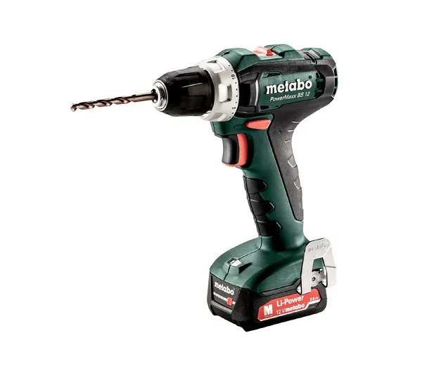 Аккумуляторная дрель (шуруповерт) «METABO» PowerMaxx BS 12 (2,0 Ач)