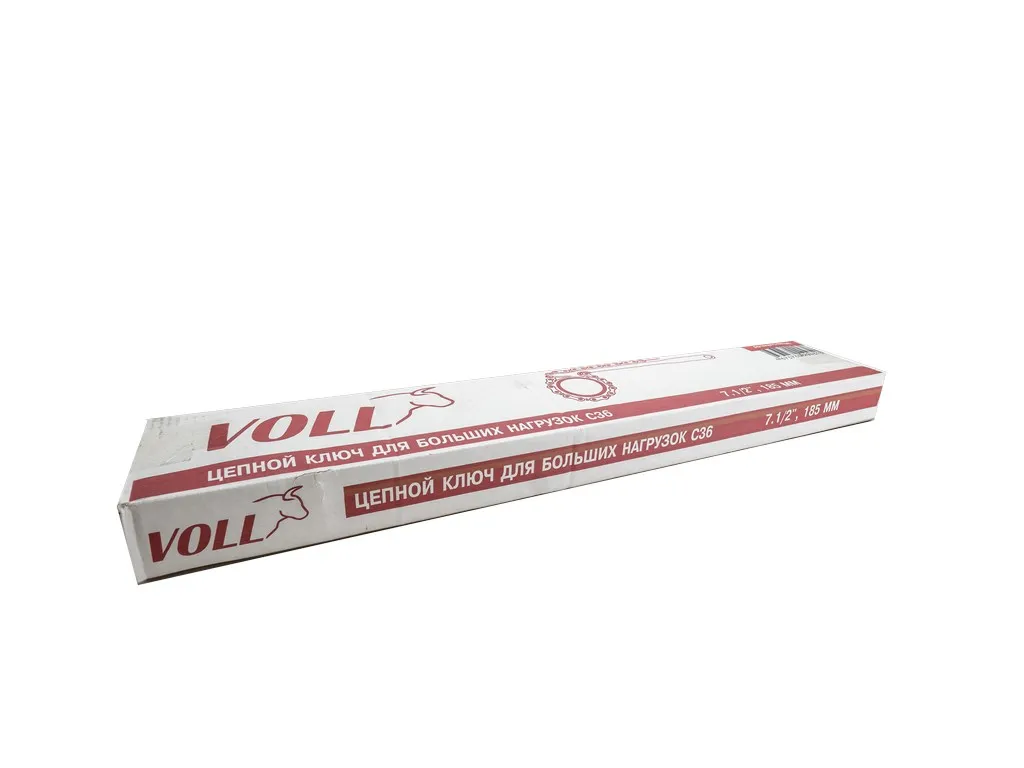 Цепной ключ для больших нагрузок VOLL С36 для труб до 7.1/2", 185мм