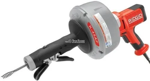 Прочистная машина барабанного типа K-45AF, спмраль (8 мм х 7,62 м) RIDGID