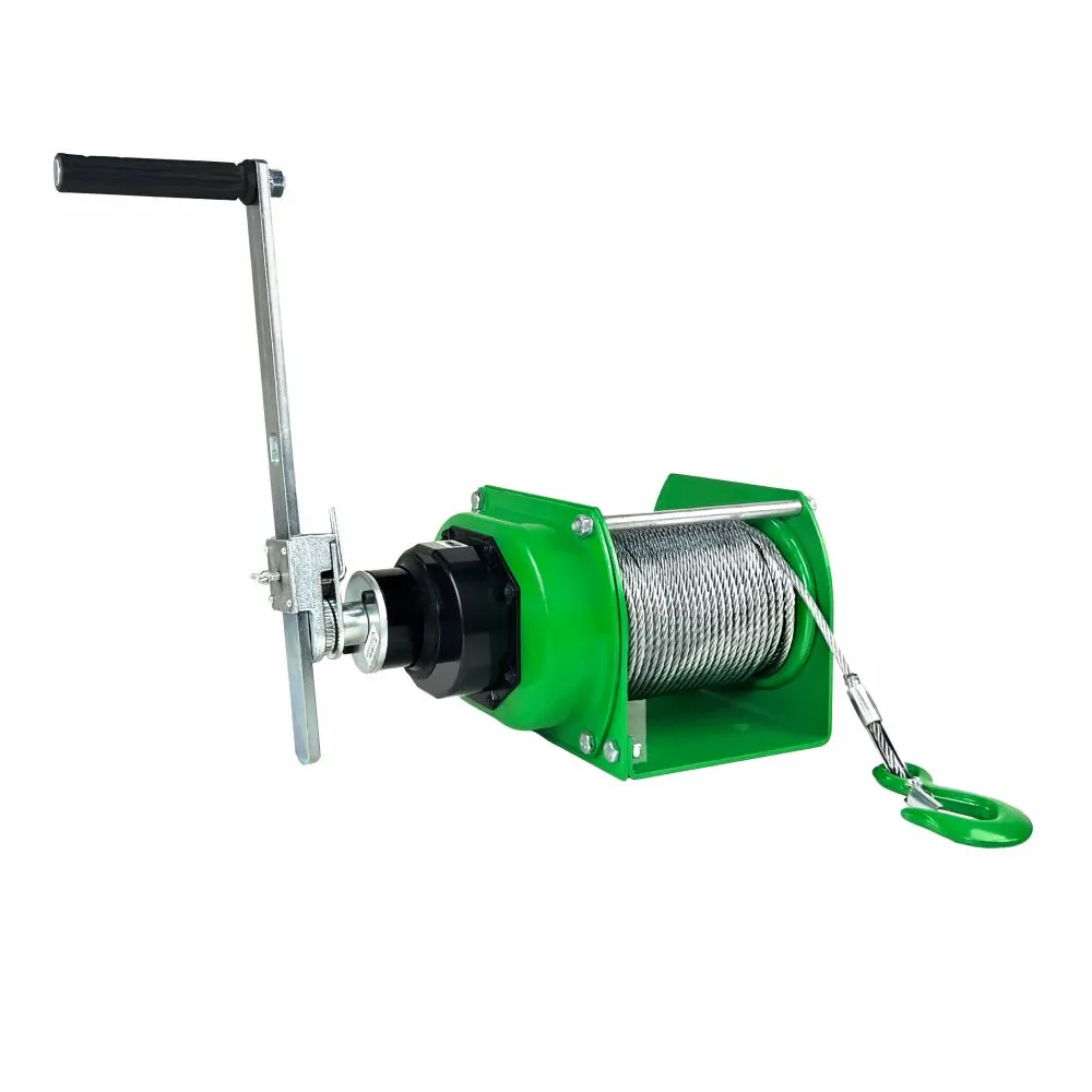 Ручная лебедка усиленная HITCH JHW 1т канат 40м SZ086887