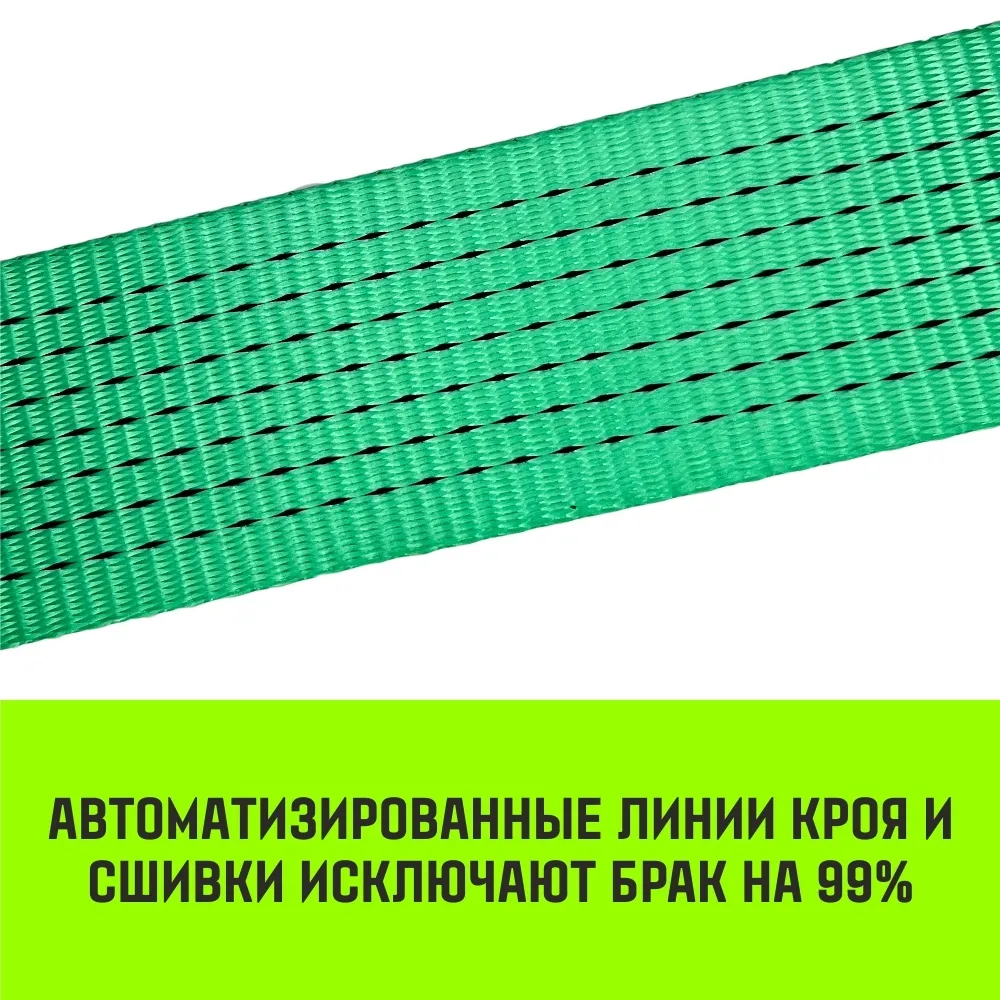 Комплект 2шт кольцевых ремней стяжных с храповым механизмом HITCH REGULAR 25мм 1т 5м SZ092900