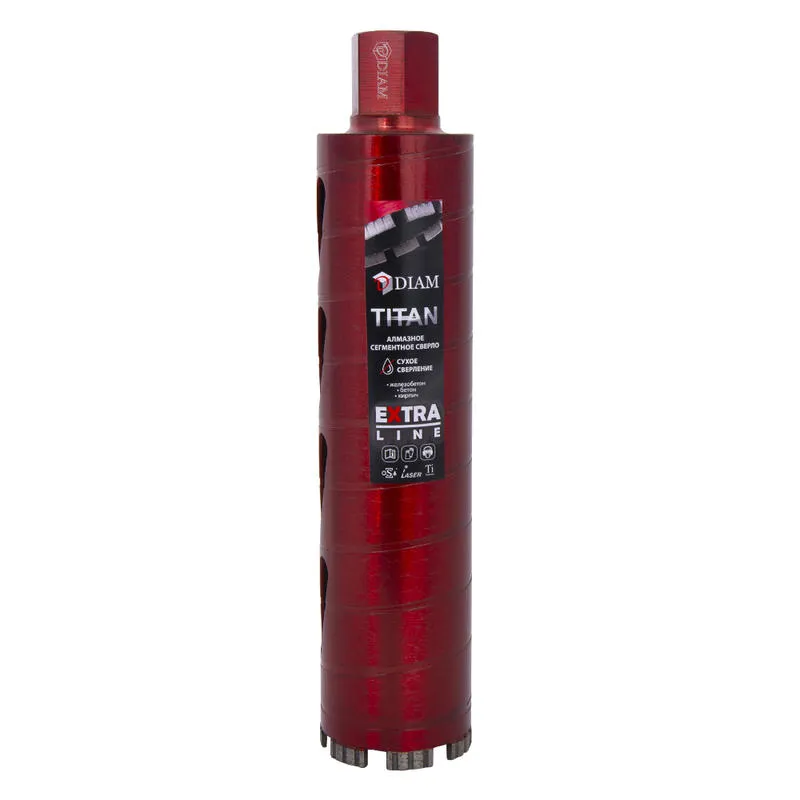 Сверло сегментное 82x300x1,1/4UNC алмазное (коронка) EXTRA LINE TITAN DIAM