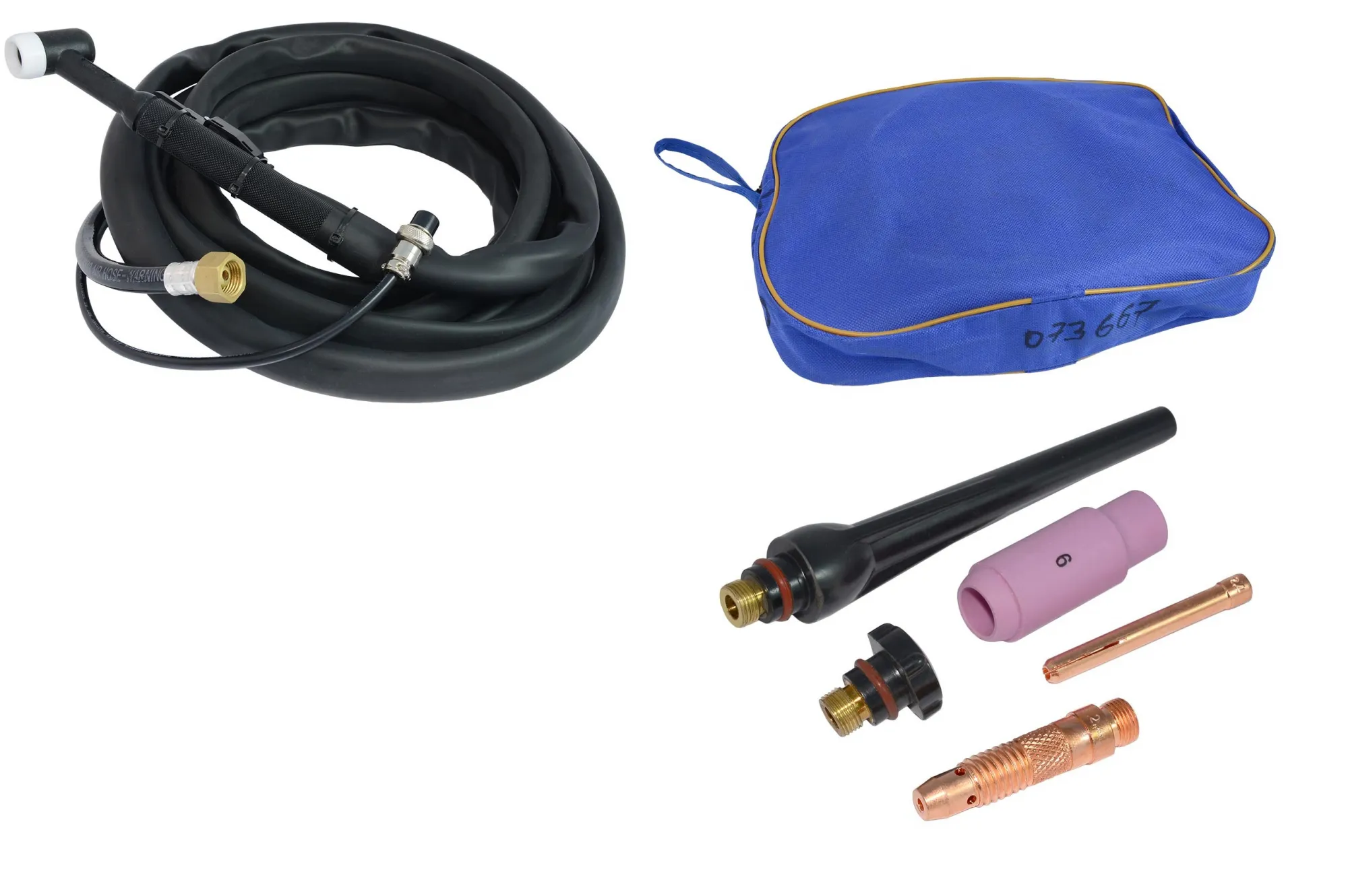 Горелка сварочная TIG газового охлаждения WP-17 (2-pin, 4м) / Torch for TIG welding для аргонодуговой сварки