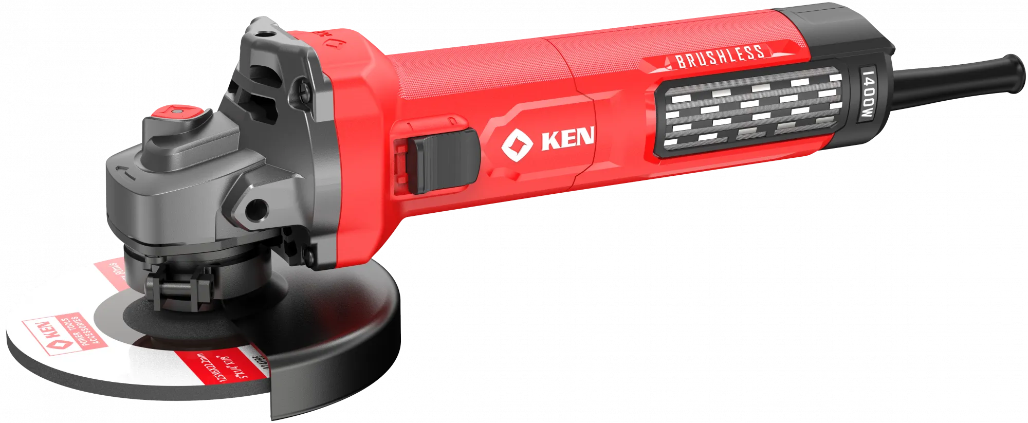 Бесщеточная машинка углошлифовальная KEN BA9210E (1400Вт/220В) с рег.об. д.125/3000-12000об./мин. инструмент